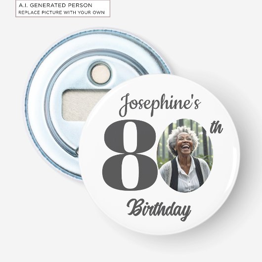 80歳の誕生日パーティーの思い出の写真 栓抜き