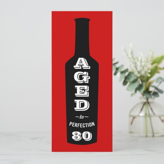 80歳の誕生日パーティーの招待が完成までに 招待状 (スタンド正面)