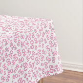 80歳の誕生日パーティーの番号パターン（ピンクと白） テーブルクロス (インサイチュ)