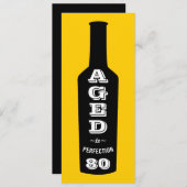 80歳の誕生日パーティーへの招待が完成まで 招待状 (正面/裏面)