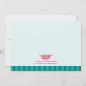 80歳の誕生日パーティーケーキ招待状 招待状 (裏面)