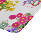 80歳の誕生日パーティーフローラ花束切り盤 カッティングボード (角)