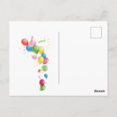 80歳の誕生日パーティー招待状 ポストカード (裏面)