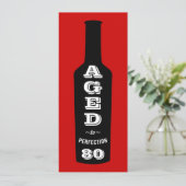 80歳の誕生日パーティー招待　完熟の80年 招待状 (スタンド正面)