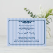 80歳の誕生日パーティー エレガントな招待状 招待状 (スタンド正面)