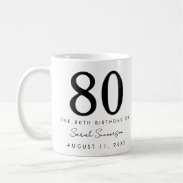 80歳の誕生日パーティー 名前 日付 コーヒーマグカップ