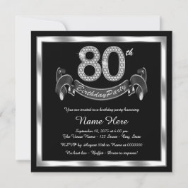 80歳の誕生日パーティー 招待状