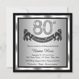 80歳の誕生日パーティー 招待状
