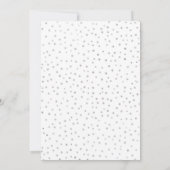 80歳の誕生日パーティー - 白 銀 紫 招待状 (裏面)