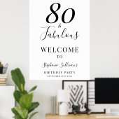 80歳の誕生日パーティー Eighty and Fabulous ポスター (ホームオフィス)
