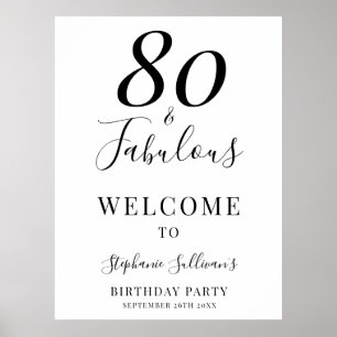 80歳の誕生日パーティー Eighty and Fabulous ポスター