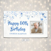 80歳の誕生日フォトブルースターズ オーダーメイドバナー 横断幕