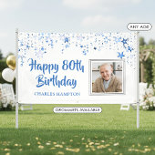 80歳の誕生日フォトブルースターズ オーダーメイドバナー 横断幕