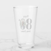 80歳の誕生日フォト タンブラーグラス (裏面)