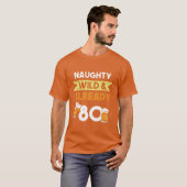 80歳の誕生日プレゼント ビール好きな女性へのギフト Tシャツ (正面フル)
