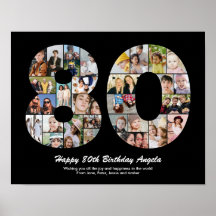 80歳の誕生日プレゼント 思い出の写真コラージュ