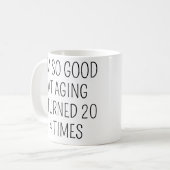 80歳の誕生日プレゼント 80歳 コーヒーマグカップ (正面左)