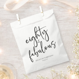 80歳の誕生日ミニマルパーティー フェイバーバッグ