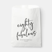 80歳の誕生日ミニマルパーティー フェイバーバッグ (正面)