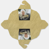 80歳の誕生日80の台本金ゴールド黒写真 フェイバーボックス (見開き)