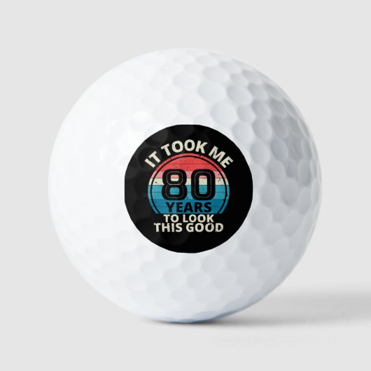 80歳の誕生日 ゴルフボール (正面)