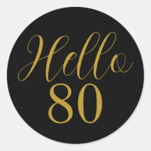 80歳の誕生日 ブラック ゴールド 誕生日パーティー