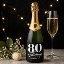 80歳の誕生日 ブラック＆ホワイト 記念パーティー装飾
