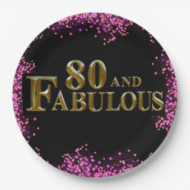 80歳の誕生日 ペーパープレート