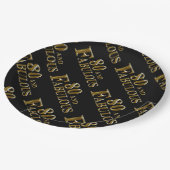 80歳の誕生日 ペーパープレート (アングル)