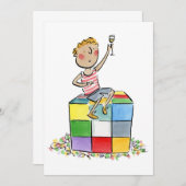 80歳の誕生日 招待状 (正面/裏面)