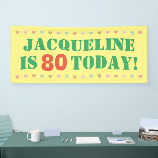 80歳の誕生日 横断幕 (トレードショー)