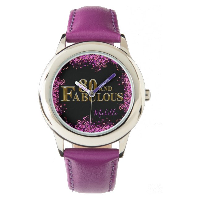 80歳の誕生日 腕時計 (正面)