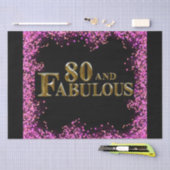 80歳の誕生日 薄葉紙 (クラフト)