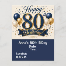 80歳の誕生日 Save the Date