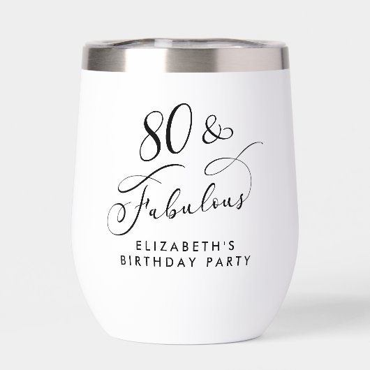 80歳エレガント誕生日パーティー (背面)