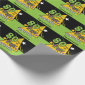 80歳パーティー誕生日 ラッピングペーパー (角)