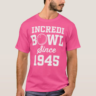 80歳ボウリングをする人、 クリケットの投手80番目の誕生日ボーリング Tシャツ
