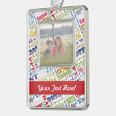 80歳ユニークの誕生日パーティギフトパーソナライズされたズ シルバープレートフレームオーナメント (左)