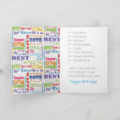 80歳ユニークの誕生日プレゼント カード (内部)