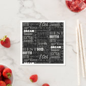 80歳ユニークの誕生日プレゼント スタンダードカクテルナプキン (インサイチュ)