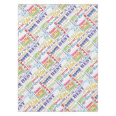 80歳ユニークの誕生日プレゼント テーブルクロス (正面)