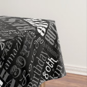 80歳ユニークの誕生日プレゼント テーブルクロス (インサイチュ)