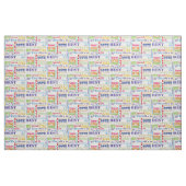 80歳ユニークの誕生日プレゼント ファブリック (ファットクウォーター)