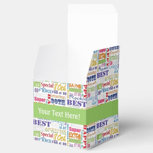 80歳ユニークの誕生日プレゼント フェイバーボックス (オープン)