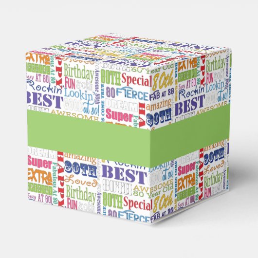80歳ユニークの誕生日プレゼント フェイバーボックス (裏面サイド)