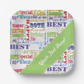 80歳ユニークの誕生日プレゼント ペーパープレート (正面)