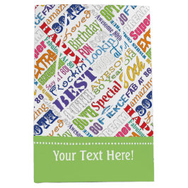 80歳ユニークの誕生日プレゼント ミディアムペーパーバッグ