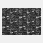 80歳ユニークの誕生日プレゼント ラッピングペーパーシート (正面3)