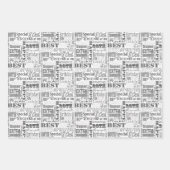 80歳ユニークの誕生日プレゼント ラッピングペーパーシート (正面2)