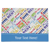 80歳ユニークの誕生日プレゼント ラージペーパーバッグ (正面)